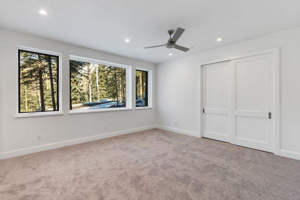 Guest bedroom at 121 Adams Way, built by UltraBuilders in Telluride, Colorado