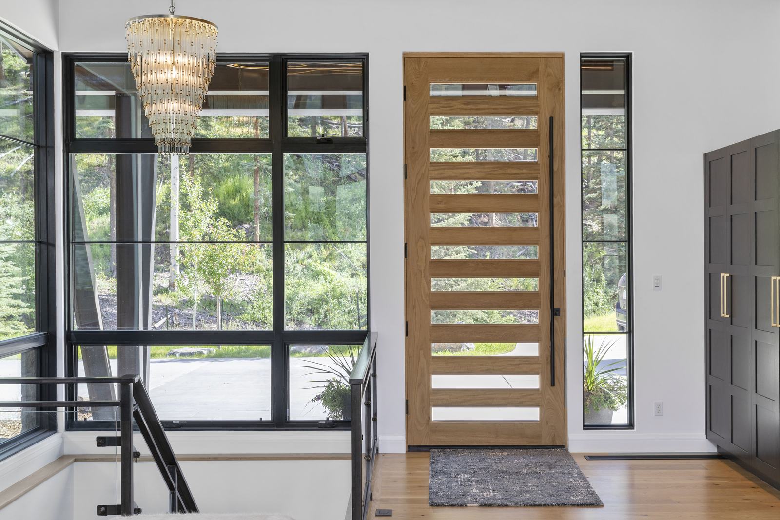 Entry at 114 Lawson Overlook, built by UltraBuilders in Mountain Village, Colorado