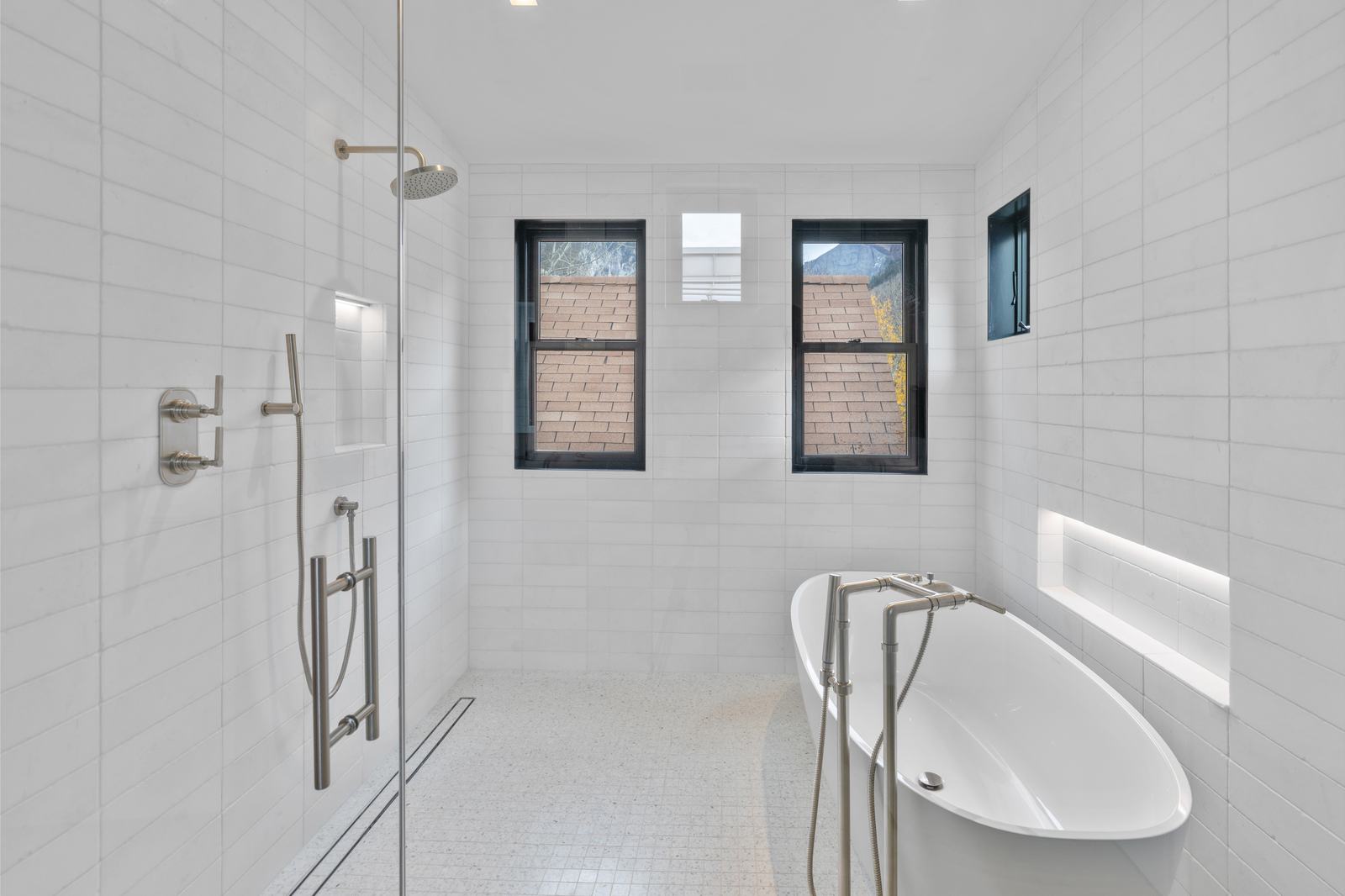 Primary bathroom at 524 East Columbia Avenue, built by UltraBuilders in Telluride, Colorado