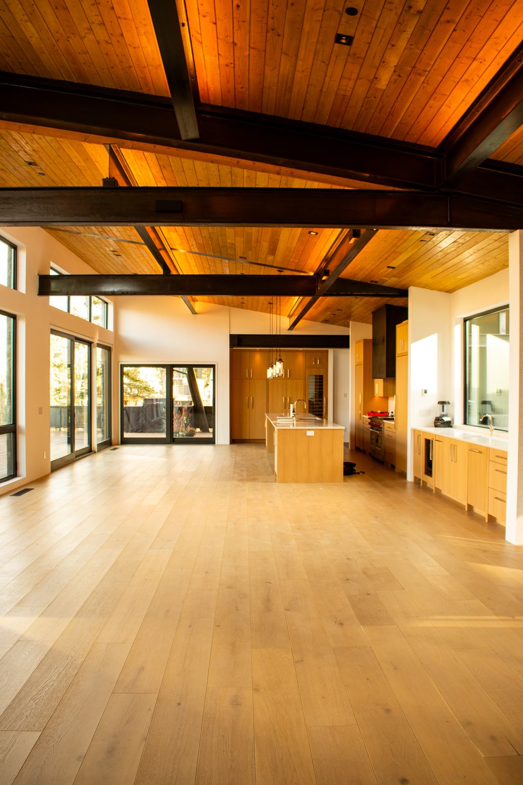 Great room at 110 Lawson Overlook, built by UltraBuilders in Mountain Village, Colorado