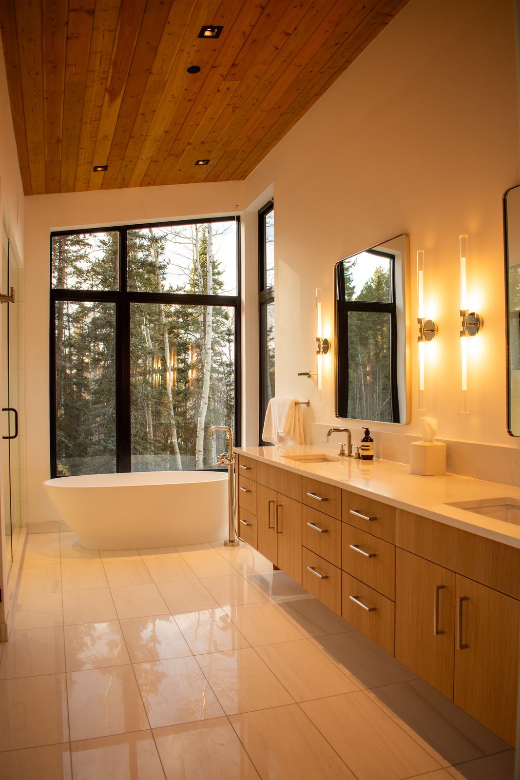 Primary bathroom at 110 Lawson Overlook, built by UltraBuilders in Mountain Village, Colorado