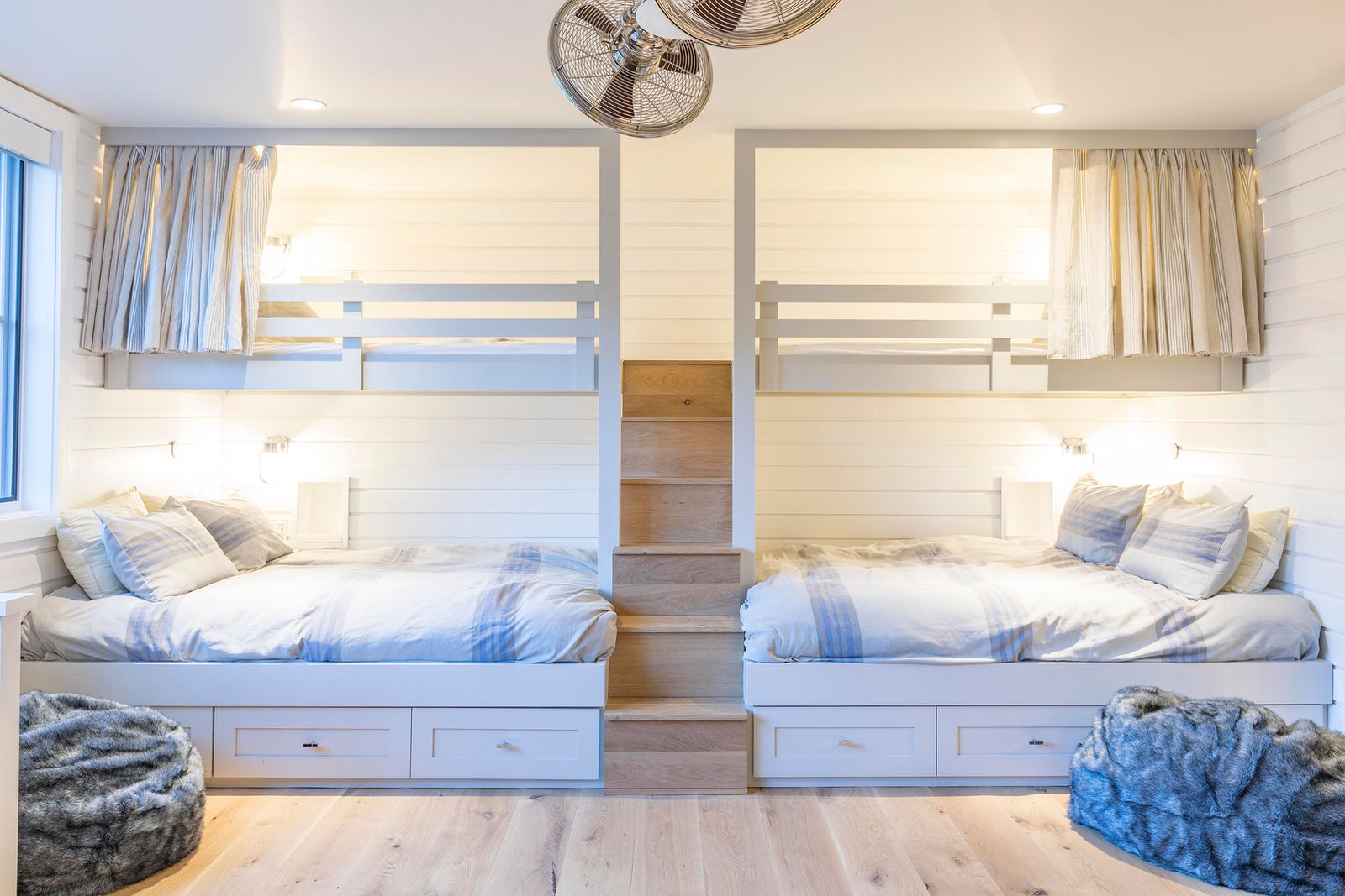 Bunk room at 108 Lawson Overlook, built by UltraBuilders in Mountain Village, Colorado