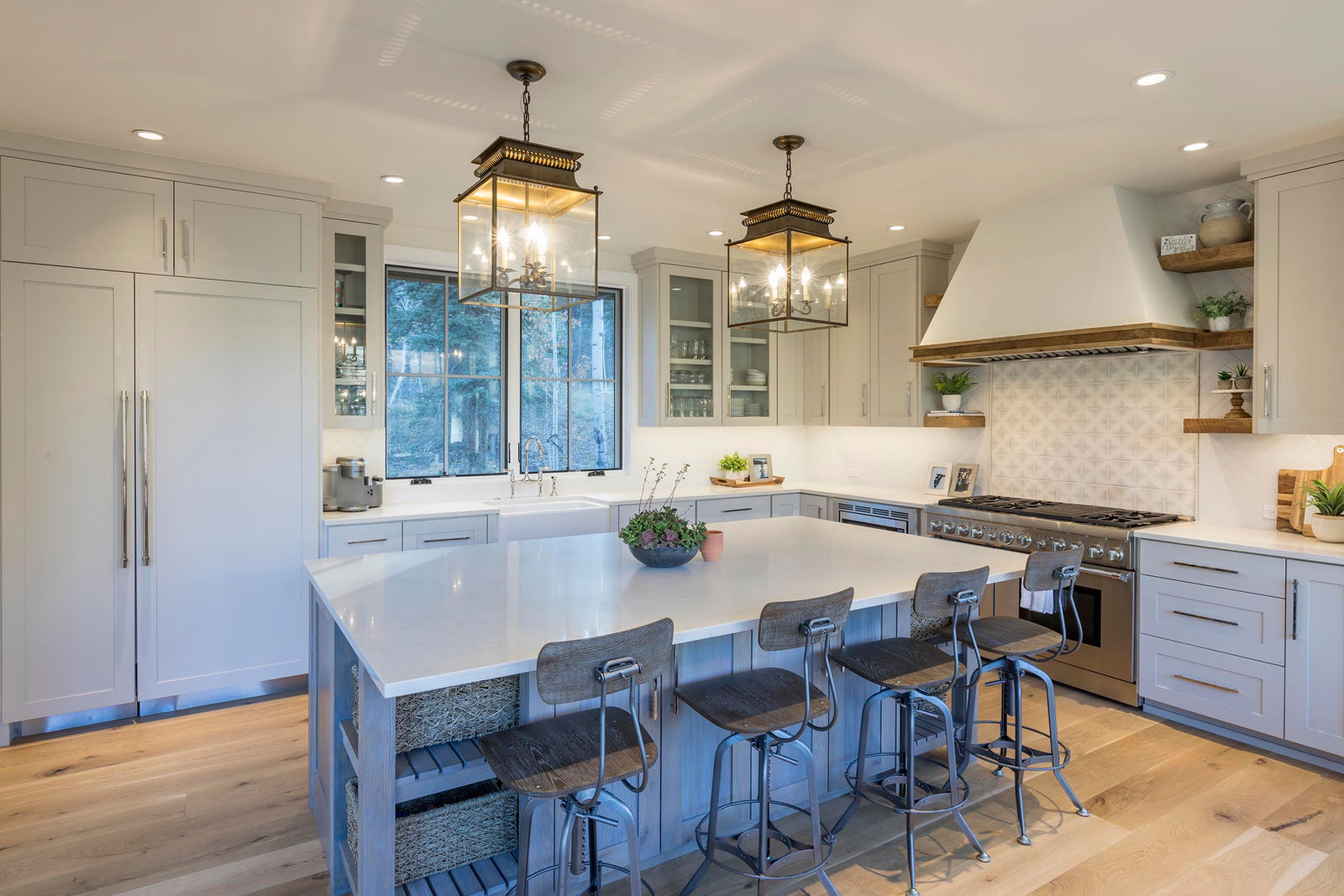 Kitchen at 108 Lawson Overlook, built by UltraBuilders in Mountain Village, Colorado