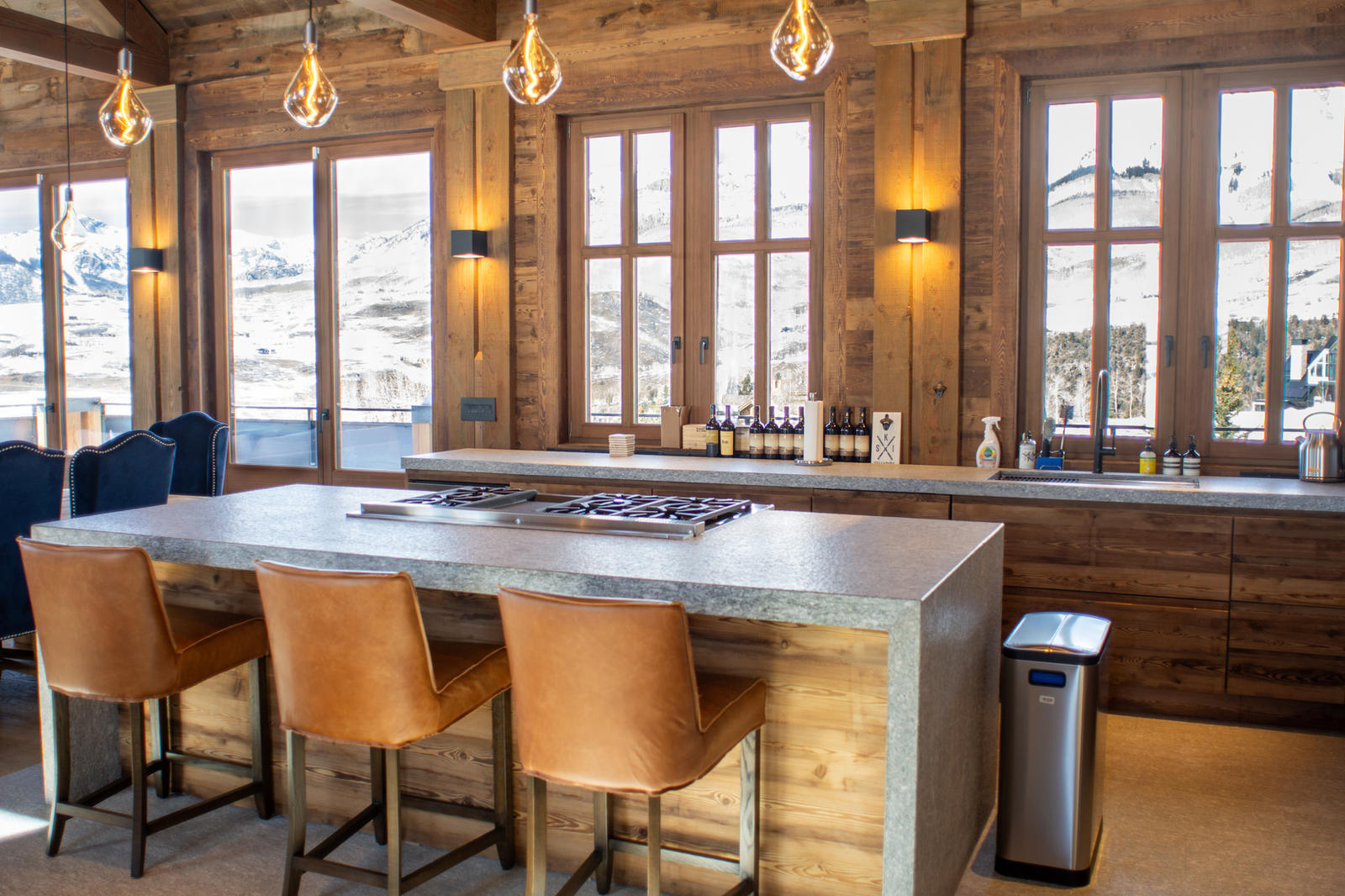 Kitchen at 125 Russell Drive, built by UltraBuilders in Mountain Village, Colorado