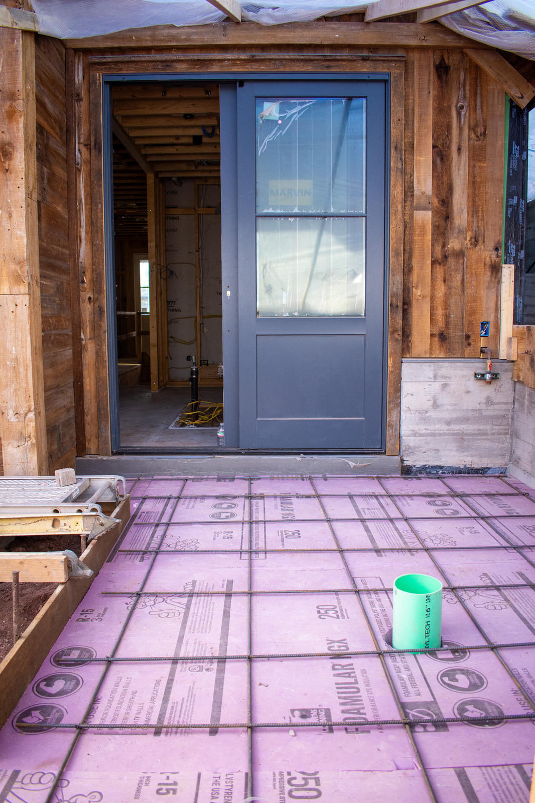 Entry door at 306 North Willow Street, built by UltraBuilders in Telluride, Colorado