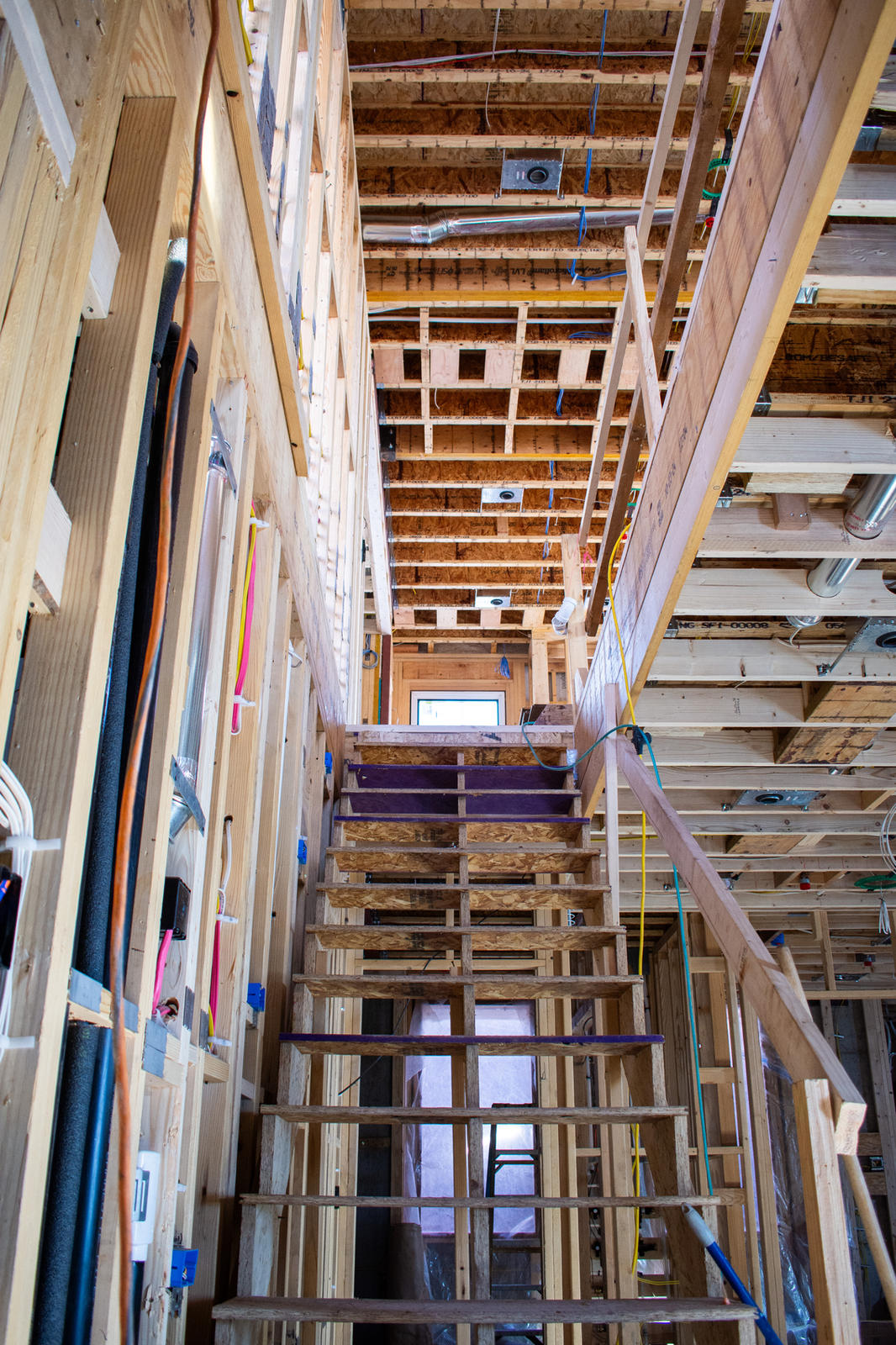 Stair at 306 North Willow Street, built by UltraBuilders in Telluride, Colorado